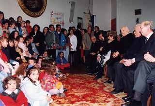 Visita alla città di Firenze.Intervento del Presidente della Repubblica all'Opera della Divina Provvidenza "Madonnina del Grappa" di Rifredi