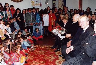 Visita alla città di Firenze.Intervento del Presidente della Repubblica all'Opera della Divina Provvidenza "Madonnina del Grappa" di Rifredi