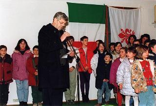 Visita alla città di Firenze.Intervento del Presidente della Repubblica all'Opera della Divina Provvidenza "Madonnina del Grappa" di Rifredi