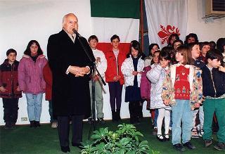 Visita alla città di Firenze.Intervento del Presidente della Repubblica all'Opera della Divina Provvidenza "Madonnina del Grappa" di Rifredi