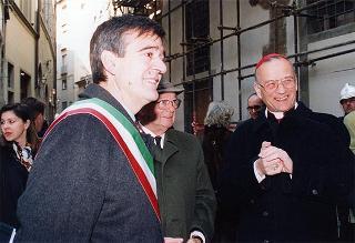 Visita alla città di Firenze.Intervento del Presidente della Repubblica alla cerimonia di riapertura della sede dell'Accademia dei Georgofili