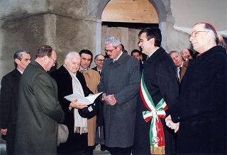 Visita alla città di Firenze.Intervento del Presidente della Repubblica alla cerimonia di riapertura della sede dell'Accademia dei Georgofili
