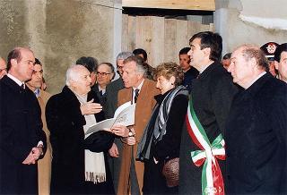 Visita alla città di Firenze.Intervento del Presidente della Repubblica alla cerimonia di riapertura della sede dell'Accademia dei Georgofili