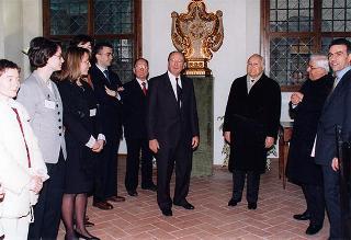 Visita alla città di Firenze.Intervento del Presidente della Repubblica alla cerimonia di riapertura della sede dell'Accademia dei Georgofili