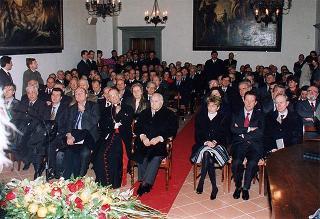 Visita alla città di Firenze.Intervento del Presidente della Repubblica alla cerimonia di riapertura della sede dell'Accademia dei Georgofili