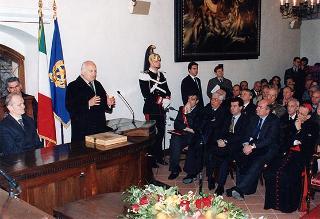 Visita alla città di Firenze.Intervento del Presidente della Repubblica alla cerimonia di riapertura della sede dell'Accademia dei Georgofili