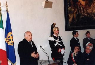 Visita alla città di Firenze.Intervento del Presidente della Repubblica alla cerimonia di riapertura della sede dell'Accademia dei Georgofili