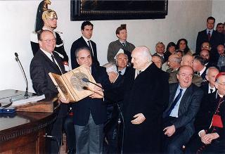 Visita alla città di Firenze.Intervento del Presidente della Repubblica alla cerimonia di riapertura della sede dell'Accademia dei Georgofili