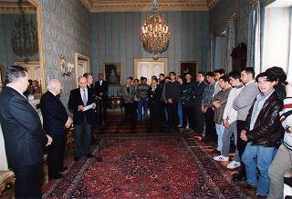 Delegazione di studenti dell'Istituto tecnico industriale "Ettore Majorana" di Somma Vesuviana (Napoli)