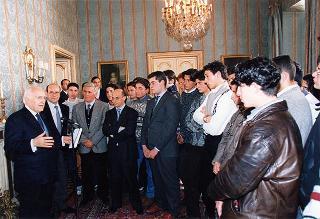 Delegazione di studenti dell'Istituto tecnico industriale "Ettore Majorana" di Somma Vesuviana (Napoli)