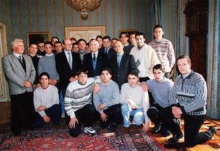 Delegazione di studenti dell'Istituto tecnico industriale "Ettore Majorana" di Somma Vesuviana (Napoli)