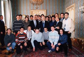 Delegazione di studenti dell'Istituto tecnico industriale "Ettore Majorana" di Somma Vesuviana (Napoli)