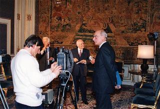 Intervista al Presidente della Repubblica del giornalista Paolo Damosso, in occasione della beatificazione del cardinale Schuster