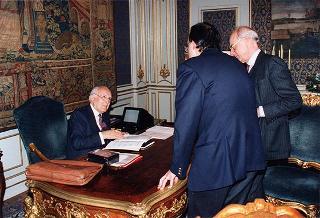 Intervista al Presidente della Repubblica del giornalista Paolo Damosso, in occasione della beatificazione del cardinale Schuster