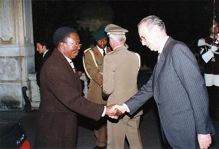 Presidente della Repubblica del Burundi Sylvestre Ntibantunganya