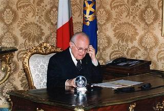 Televideo conferenza con i Presidenti della Russia, della Corea e dell'Ucraina, in occasione della cerimonia inaugurale del progetto ITUR