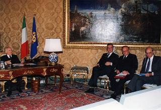Televideo conferenza con i Presidenti della Russia, della Corea e dell'Ucraina, in occasione della cerimonia inaugurale del progetto ITUR