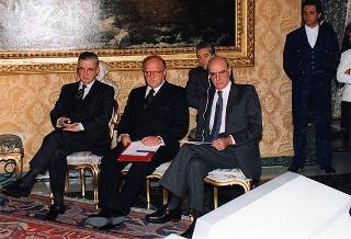 Televideo conferenza con i Presidenti della Russia, della Corea e dell'Ucraina, in occasione della cerimonia inaugurale del progetto ITUR