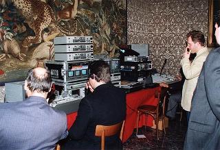 Televideo conferenza con i Presidenti della Russia, della Corea e dell'Ucraina, in occasione della cerimonia inaugurale del progetto ITUR
