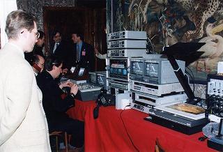 Televideo conferenza con i Presidenti della Russia, della Corea e dell'Ucraina, in occasione della cerimonia inaugurale del progetto ITUR