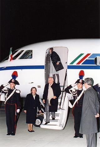 Aereoporto di Ciampino: rientro del Presidente della Repubblica dal viaggio negli Stati Uniti Messicani e negli USA