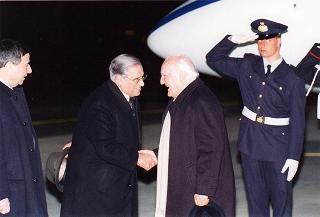 Aereoporto di Ciampino: rientro del Presidente della Repubblica dal viaggio negli Stati Uniti Messicani e negli USA
