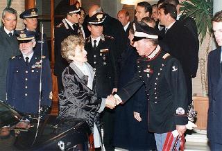 Aereoporto di Ciampino: rientro del Presidente della Repubblica dal viaggio negli Stati Uniti Messicani e negli USA
