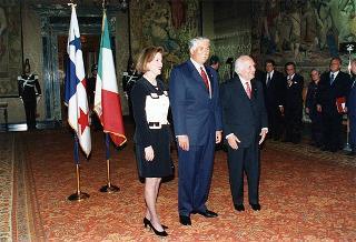 Incontro con il Presidente della Repubblica del Panama e la signora Perez Balladares
