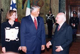 Incontro con il Presidente della Repubblica del Panama e la signora Perez Balladares