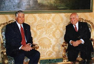 Incontro con il Presidente della Repubblica del Panama e la signora Perez Balladares