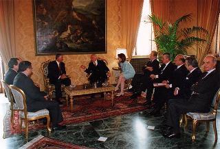 Incontro con il Presidente della Repubblica del Panama e la signora Perez Balladares