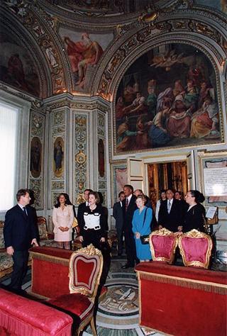 Incontro con il Presidente della Repubblica del Panama e la signora Perez Balladares