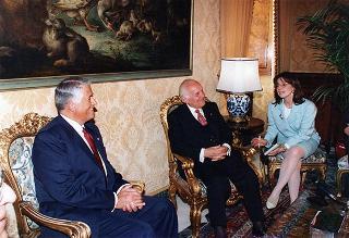 Incontro con il Presidente della Repubblica del Panama e la signora Perez Balladares