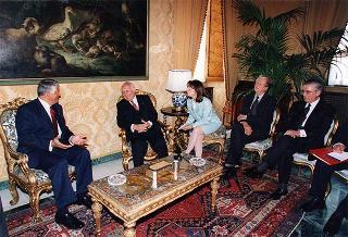 Incontro con il Presidente della Repubblica del Panama e la signora Perez Balladares