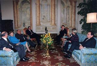 Incontro con il Presidente della Repubblica del Panama e la signora Perez Balladares