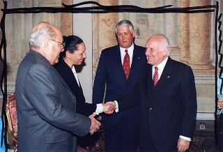 Incontro con il Presidente della Repubblica del Panama e la signora Perez Balladares