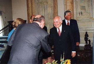 Incontro con il Presidente della Repubblica del Panama e la signora Perez Balladares
