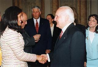 Incontro con il Presidente della Repubblica del Panama e la signora Perez Balladares