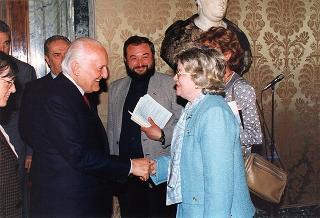Delegazione di studenti dell'Istituto tecnico commerciale statale "Eugenio Bona" di Biella - Quirinale - Sala del Bronzino