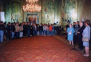 Delegazione di studenti dell'Istituto tecnico commerciale statale "Eugenio Bona" di Biella - Quirinale - Sala del Bronzino