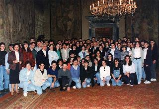 Delegazione di studenti dell'Istituto tecnico commerciale statale "Eugenio Bona" di Biella - Quirinale - Sala del Bronzino