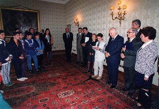 Delegazione di studenti della Scuola media statale di Rosarno