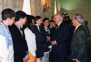 Delegazione di studenti della Scuola media statale di Rosarno