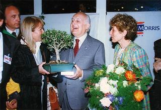 Visita del Presidente della Repubblica a Genova per l'Esposizione internazionale "Euroflora 96"