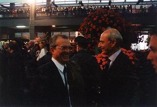 Visita del Presidente della Repubblica a Genova per l'Esposizione internazionale "Euroflora 96"