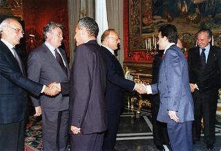 Delegazione di ambasciatori degli Stati Arabi accreditati in Italia