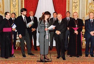 Delegazione di partecipanti al 53° Congresso nazionale della Federazione Universitaria Cattolica Italiana, in occasione del centenario di fondazione della FUCI