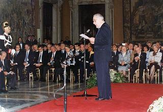 Cerimonia di consegna delle "Stelle al Merito del Lavoro" ai nuovi Maestri del lavoro del Lazio e dell'Umbria e successivo concerto del Quintetto Rossini Ottoni di Pesaro