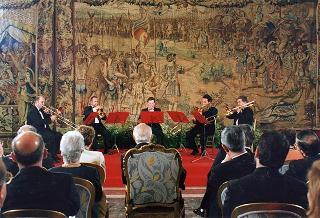 Cerimonia di consegna delle "Stelle al Merito del Lavoro" ai nuovi Maestri del lavoro del Lazio e dell'Umbria e successivo concerto del Quintetto Rossini Ottoni di Pesaro