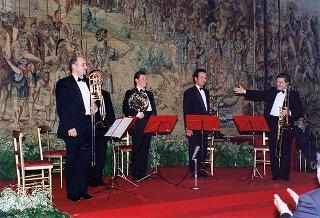 Cerimonia di consegna delle "Stelle al Merito del Lavoro" ai nuovi Maestri del lavoro del Lazio e dell'Umbria e successivo concerto del Quintetto Rossini Ottoni di Pesaro